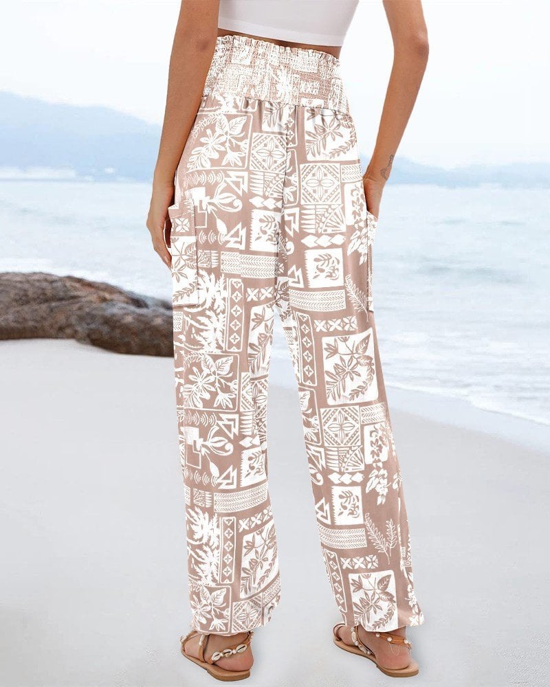 Women's Ethnic Print Cargo Pocket Suprem Trousers - Janes - by Peralane - photo 3