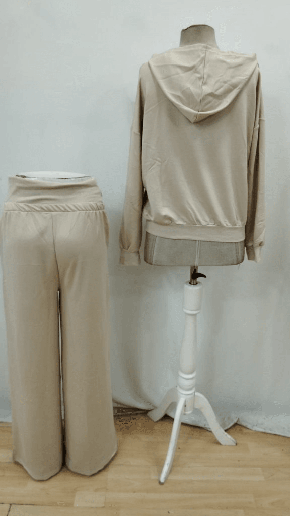 Women's Long Sleeve Nope Print Ribbed Waist Two-Piece Lounge Set - Janes - by Peralane - photo 6
