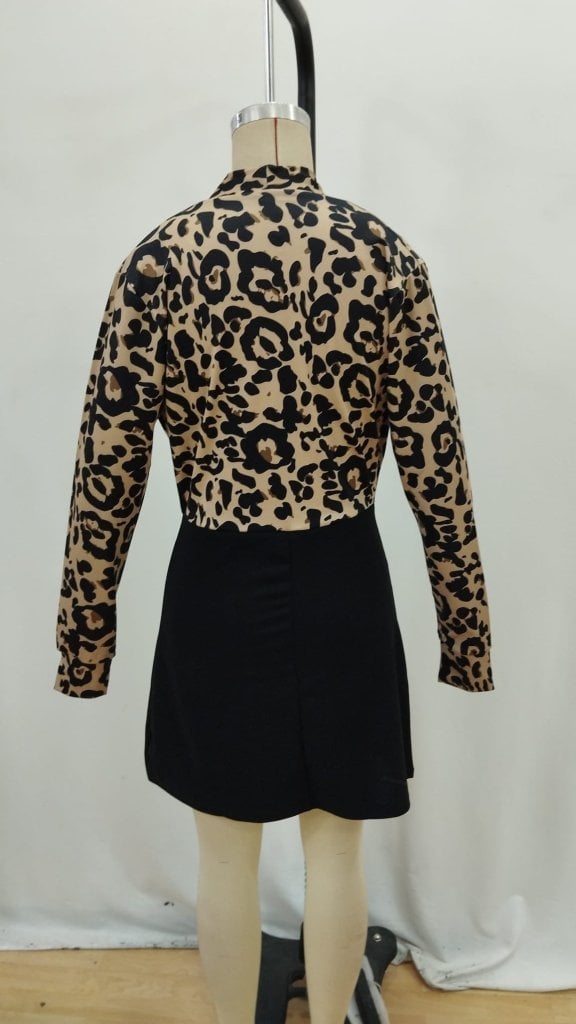 Women's Long Sleeve Wrap Neck Top with Skater Skirt and Imported Crepe Mini Dress - Janes - by Peralane - photo 8