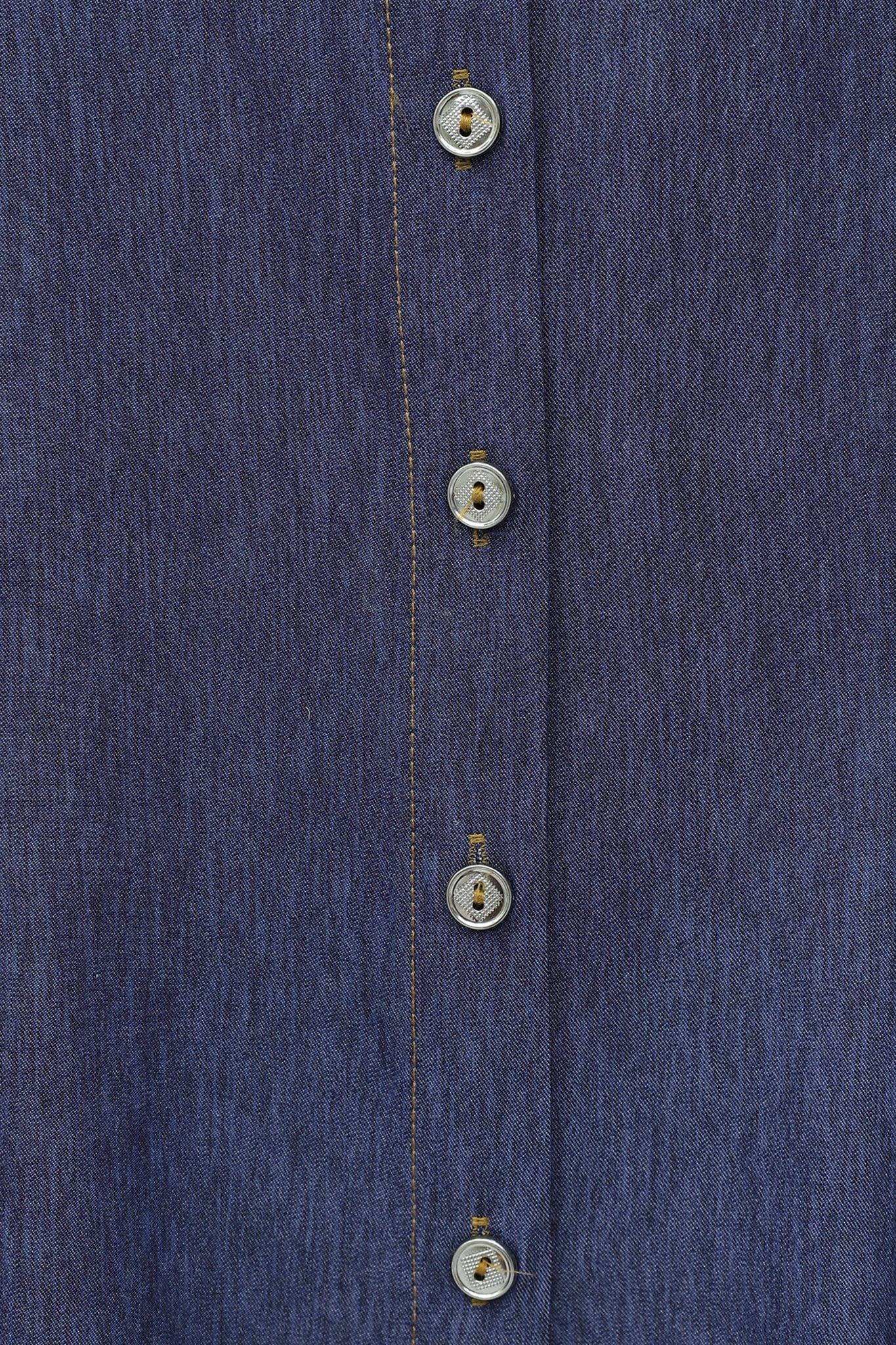 Buttoned A-Line Skirt Two-Piece Set in Dark Blue - Podyumplus - by Peralane - photo 5