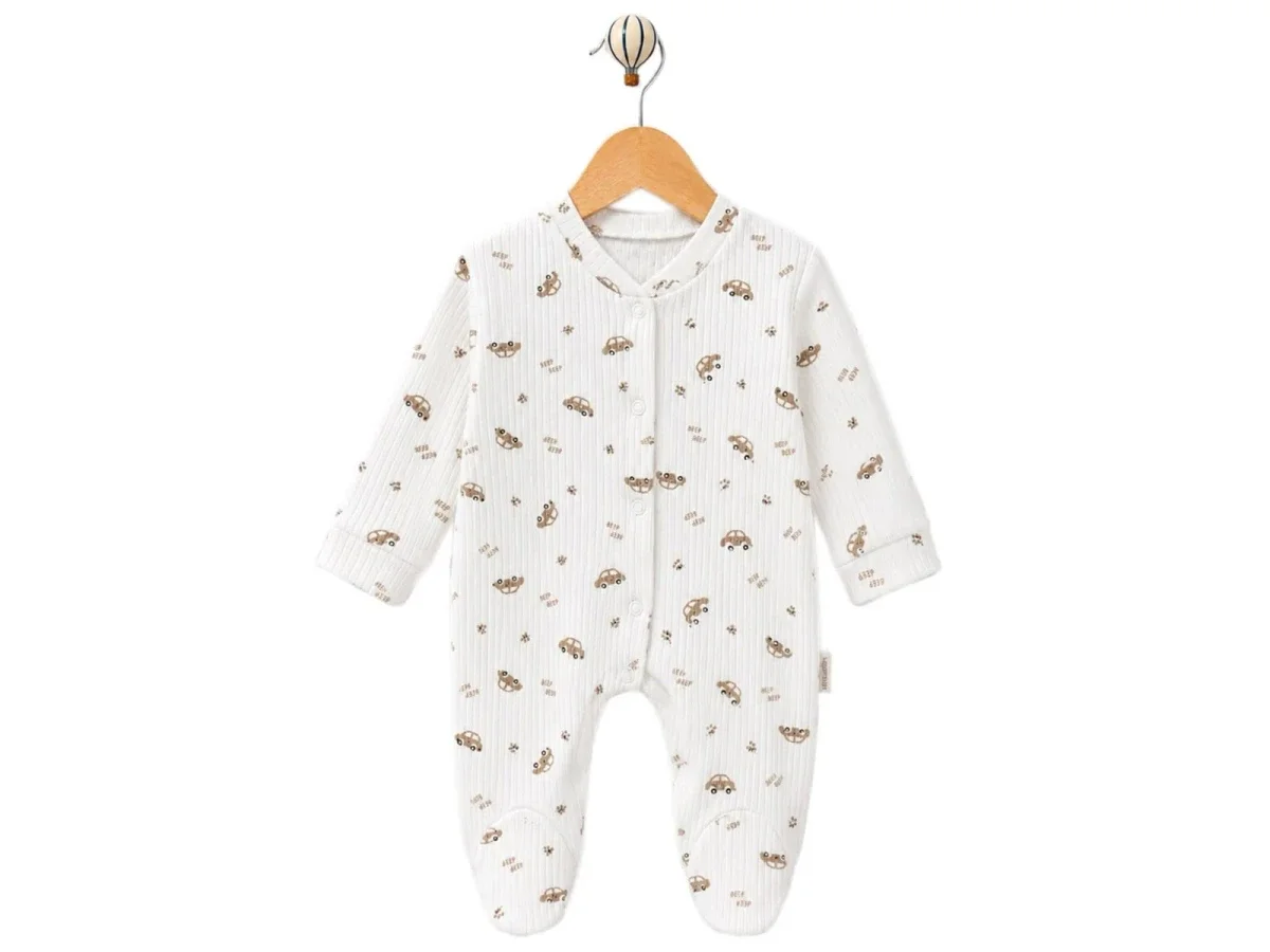 Baby Boy Romper with Car Print - Pack of 3 - Supermini - by Peralane