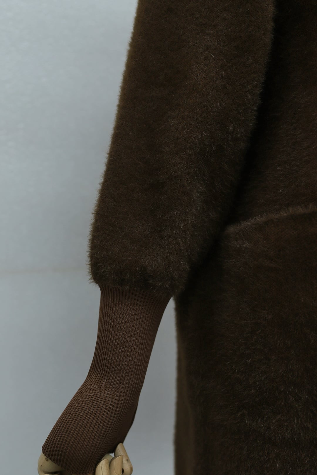 Hooded Double-Pocket Button-Front Fringed Cardigan - Brown - Podyumplus - by Peralane - photo 7