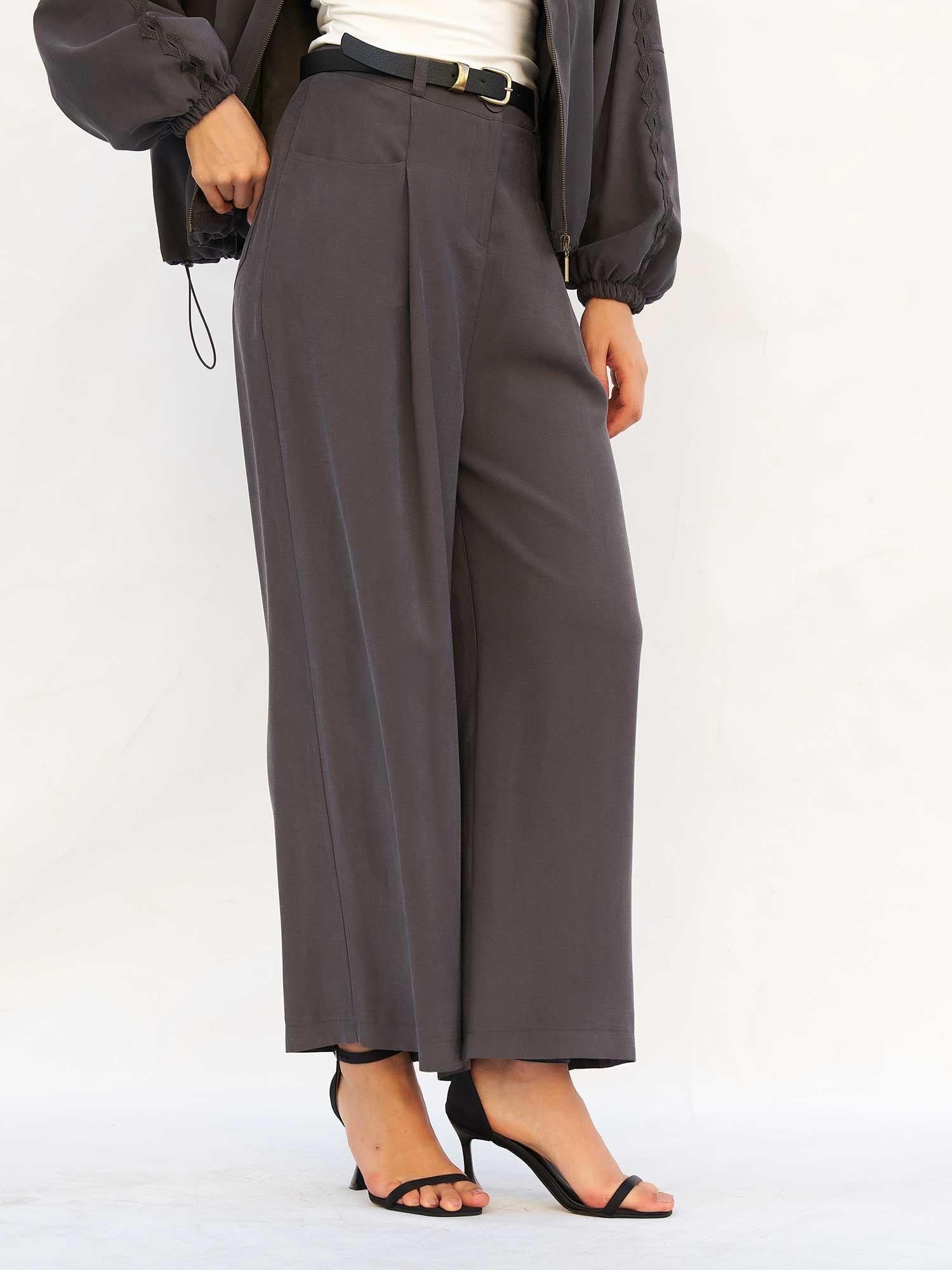 Horizontal Pocket Detail Palazzo Trousers - Lefon - by Peralane - photo 2