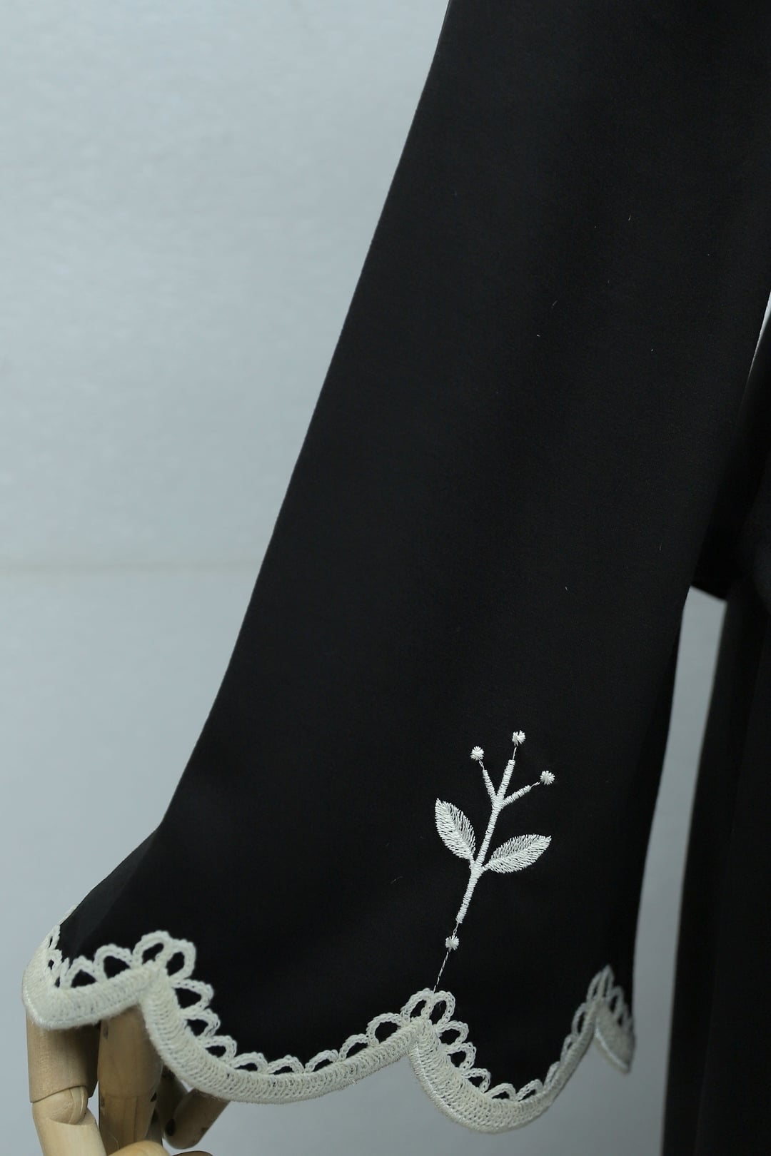Embroidered Waist-Tied Skirt Set - Black - Podyumplus - by Peralane - photo 6