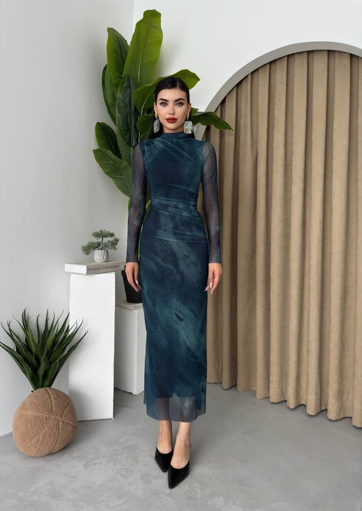 Lizz Tie-Dye Poplin Midi Dress - Etika - by Peralane - photo 5