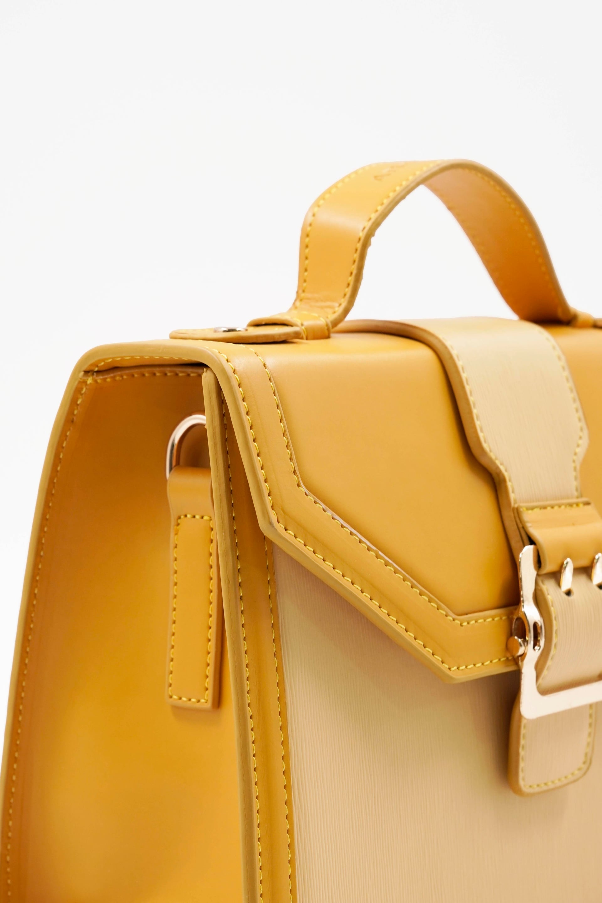 Clement Women's Handbag in Mustard Yellow - Aron Atelier - by Peralane - photo 2