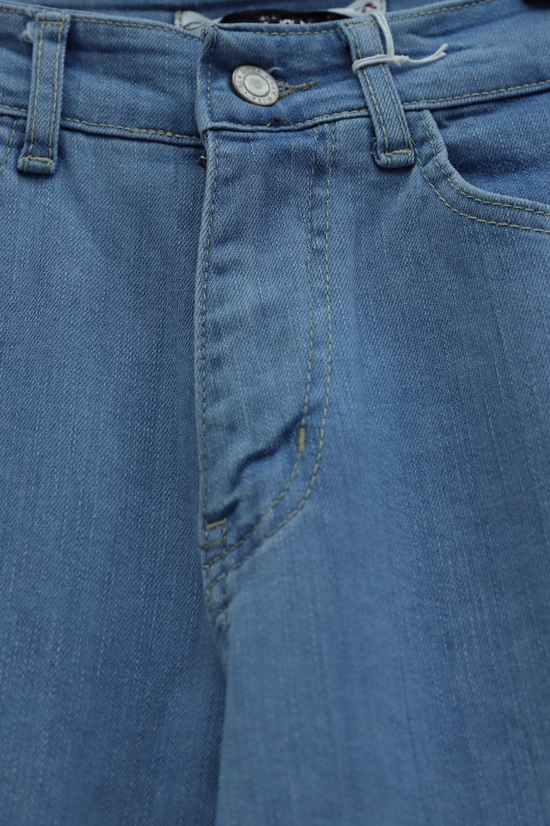 High-Rise Straight Leg Jeans with Pockets - Light Blue - Podyumplus - by Peralane - photo 6