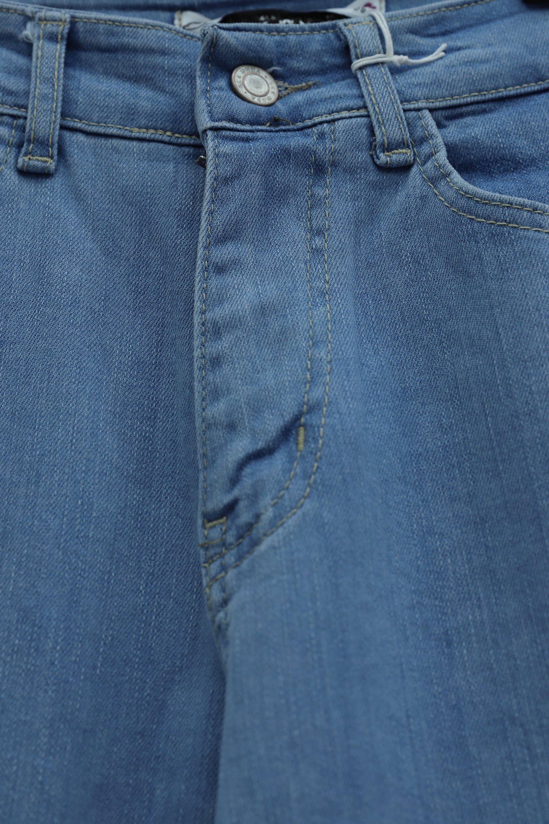 High-Rise Straight Leg Jeans with Pockets - Light Blue - Podyumplus - by Peralane - photo 6