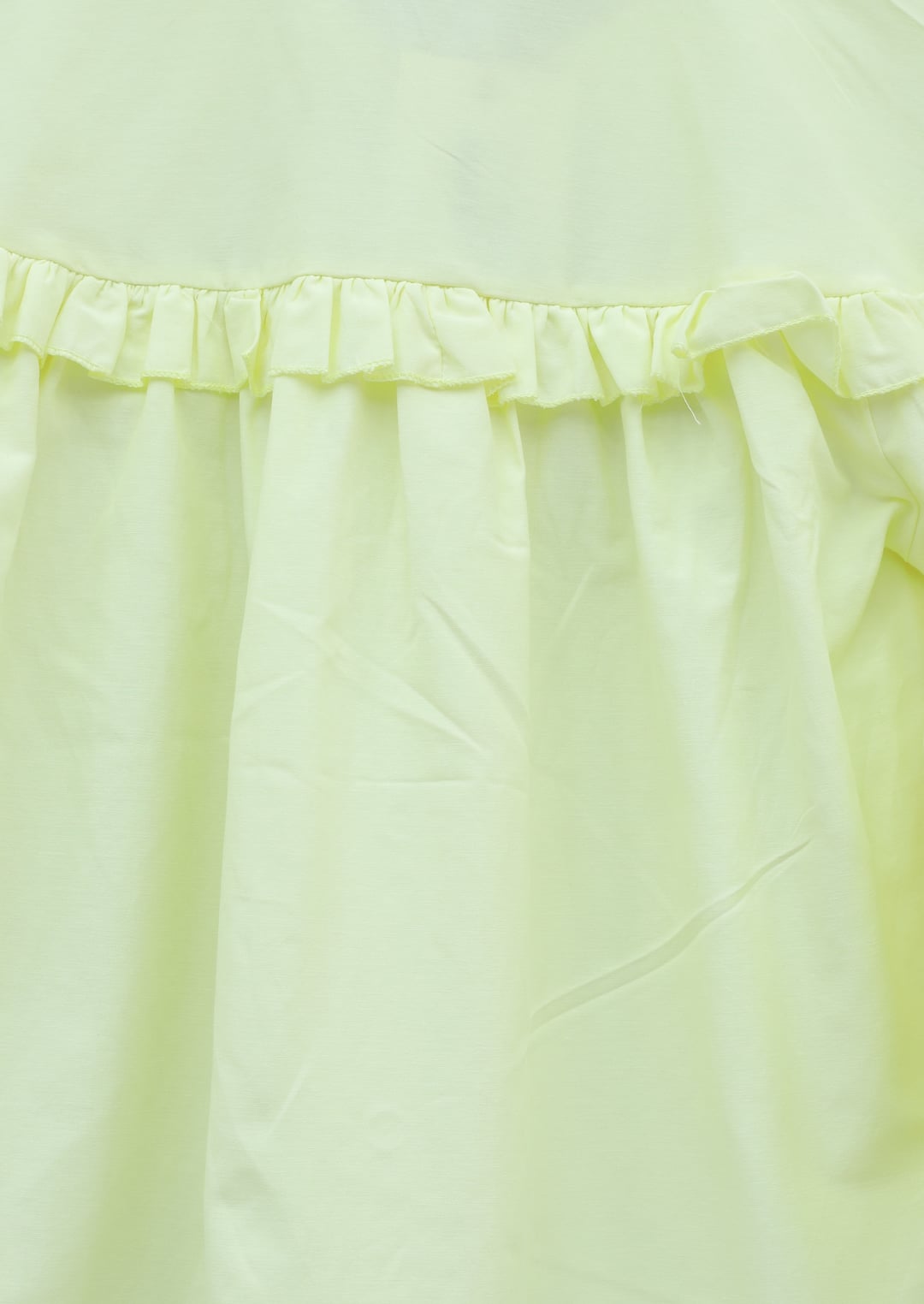 Ruffle Detail Buttoned Short Blouse - Yellow - Podyumplus - by Peralane - photo 7