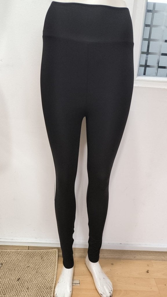 Women's High Waist Side Stripe Mesh Detail Leggings - Janes - by Peralane - photo 4