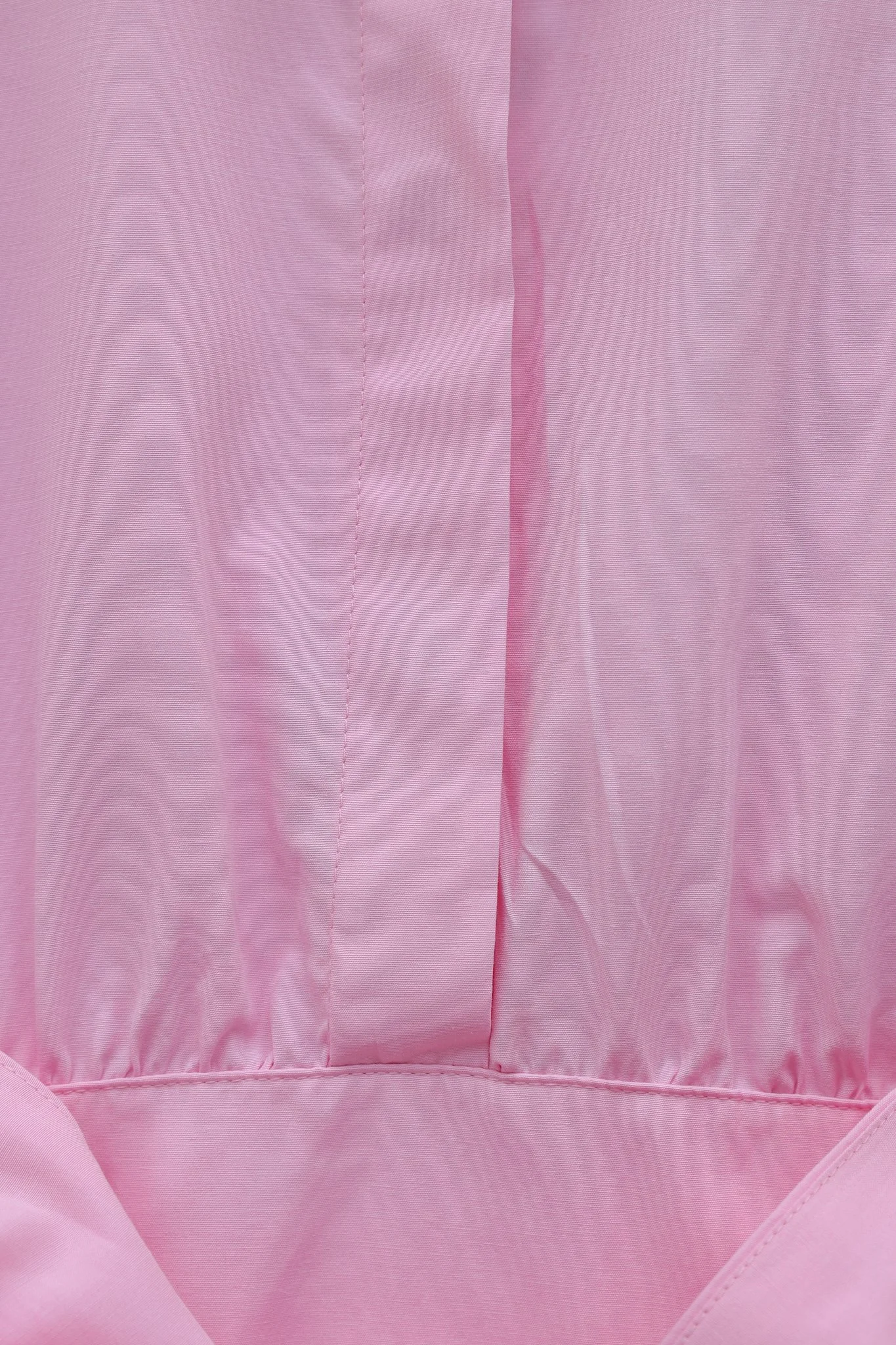 Belted Poplin Tunic with Corset Waist and Hidden Placket - Pink - Podyumplus - by Peralane - photo 5