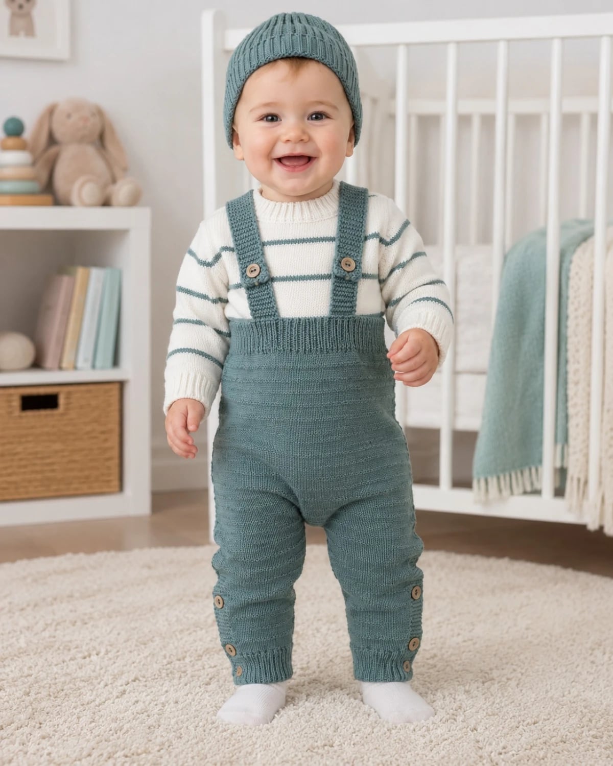 Knitted Baby Romper Set - 1143 - Has Bereket - by Peralane