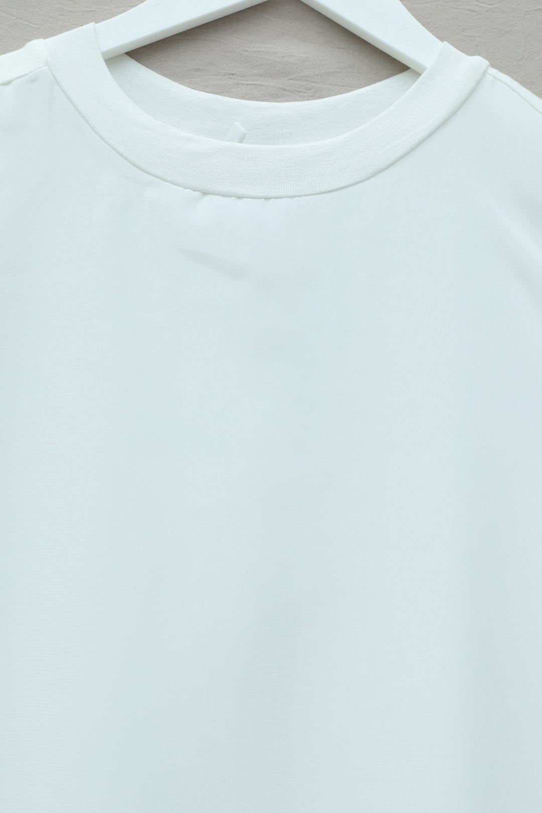 Sleeveless Chiffon Front Knit Top - Ecru - Podyumplus - by Peralane - photo 4