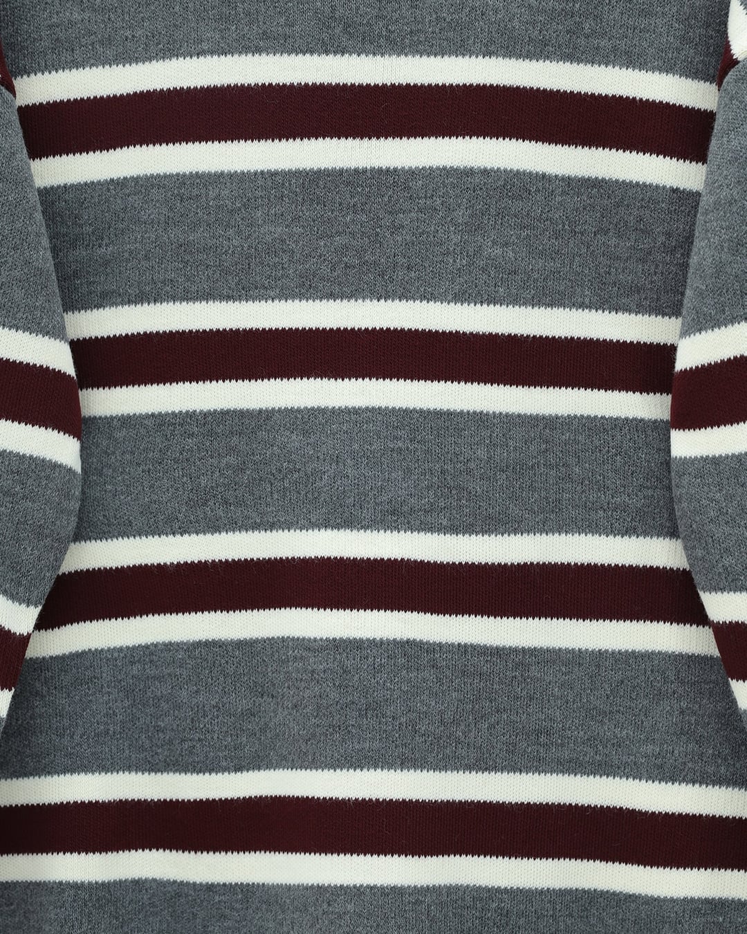 Striped Relaxed Knit Tunic - Smoke - Podyumplus - by Peralane - photo 4