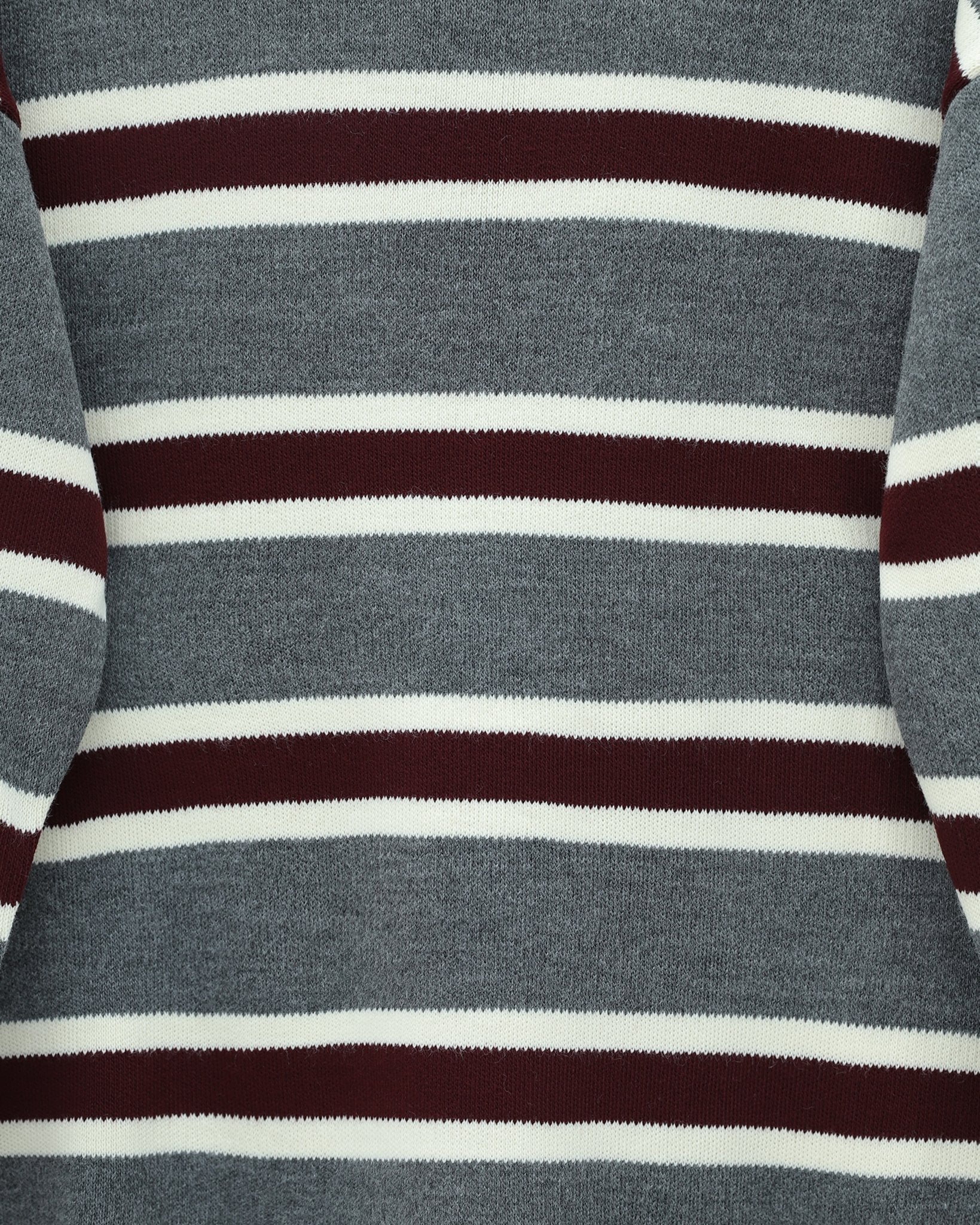 Striped Relaxed Knit Tunic - Smoke - Podyumplus - by Peralane - photo 4