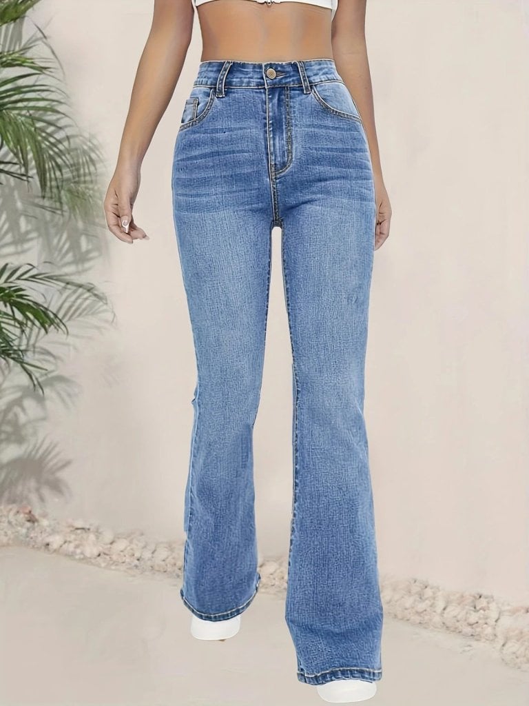 Women's High-Waist Flared Jeans - Janes - by Peralane - photo 5