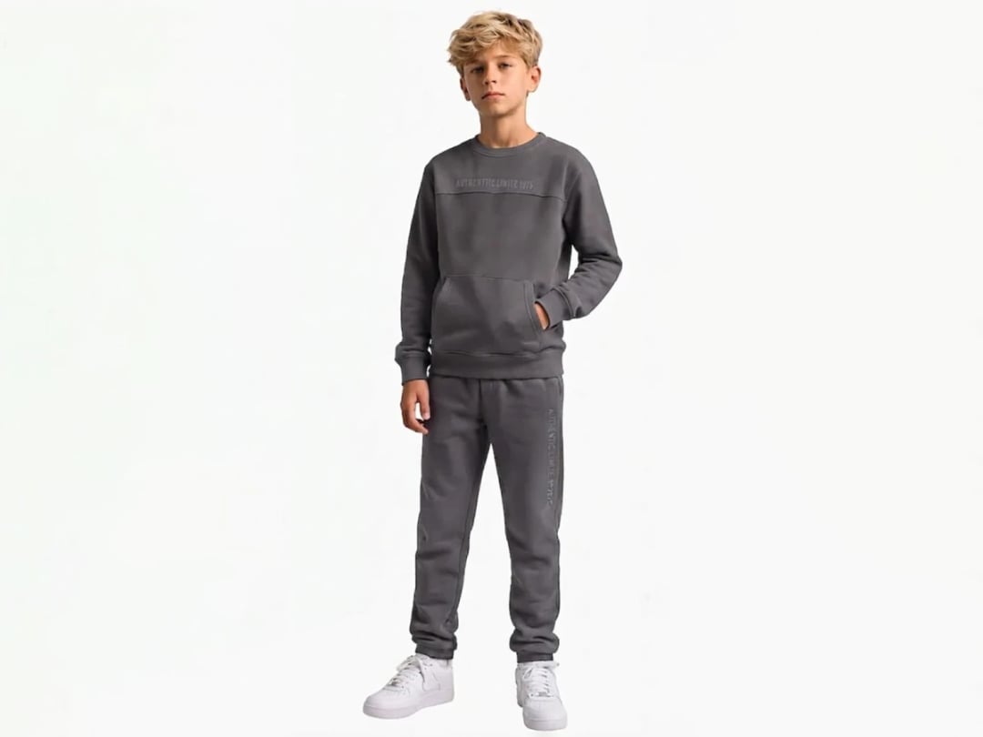 Boys' Sweatshirt and Trousers Set - Dark Grey - Koska - by Peralane