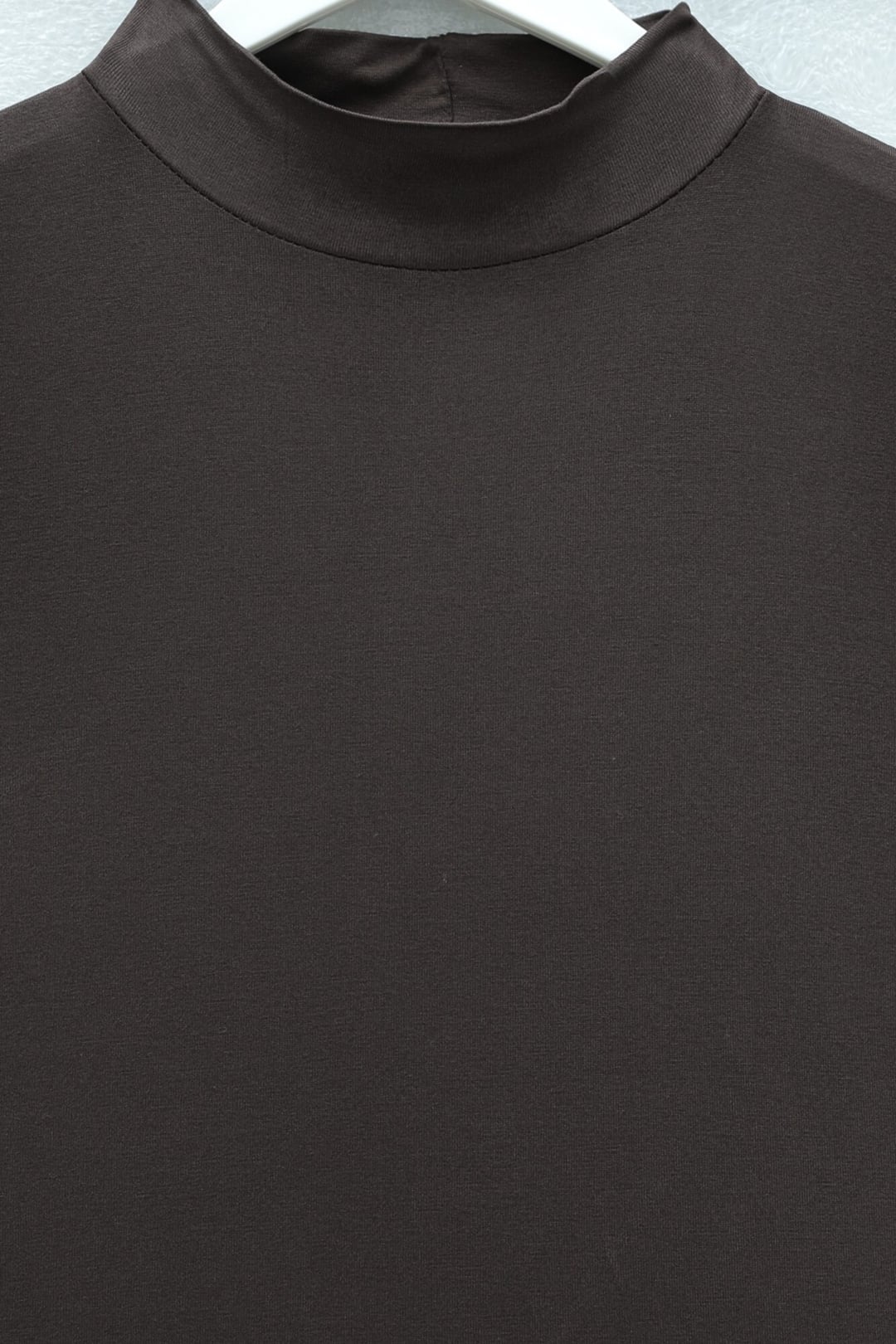 Mock Neck Sleeveless Knit Top - Coffee - Podyumplus - by Peralane - photo 4