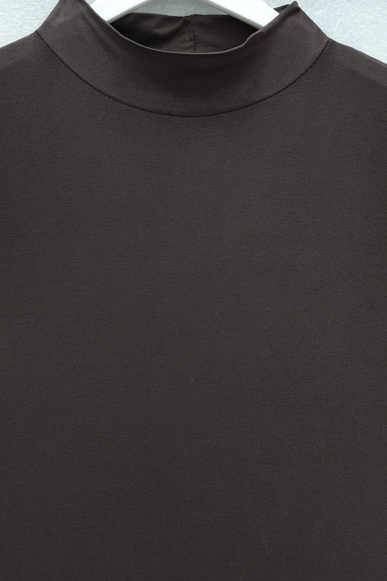Mock Neck Sleeveless Knit Top - Coffee - Podyumplus - by Peralane - photo 4