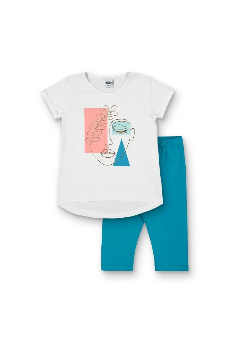 Girls' 2-Piece T-Shirt and Leggings Set – 8-14 Years (Pack of 4) - Elnino - by Peralane