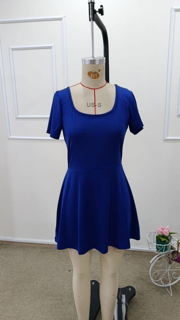 Women's Short-Sleeved Scoop Neck Pocket Detail Dress - Janes - by Peralane - photo 7
