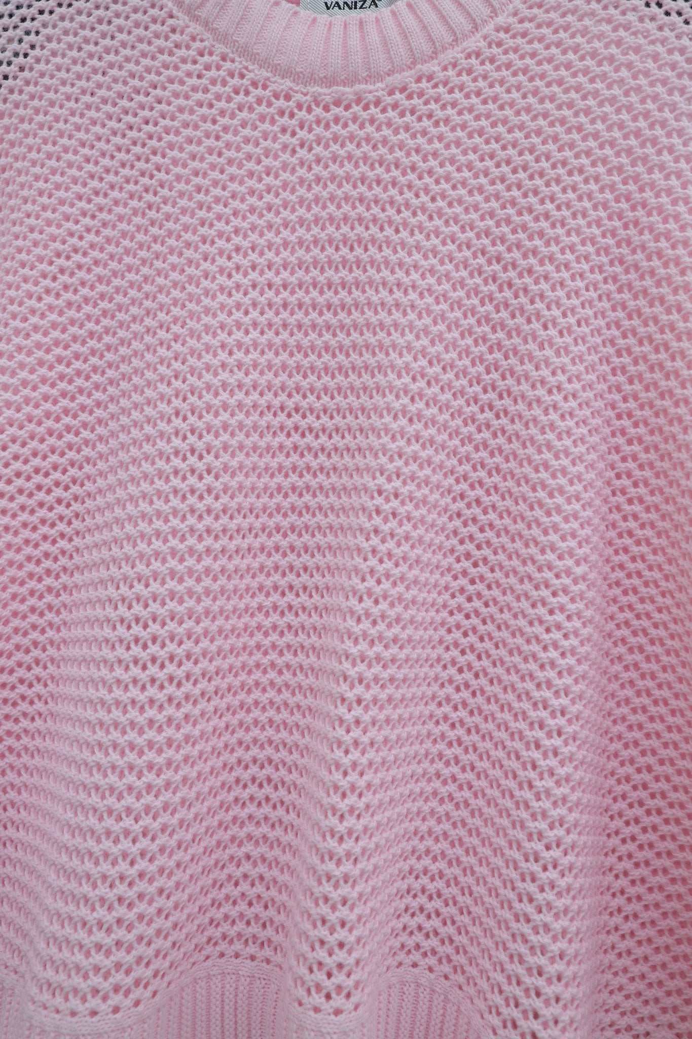 Batwing Sleeve Open-Knit Sweater - Powder - Podyumplus - by Peralane - photo 5