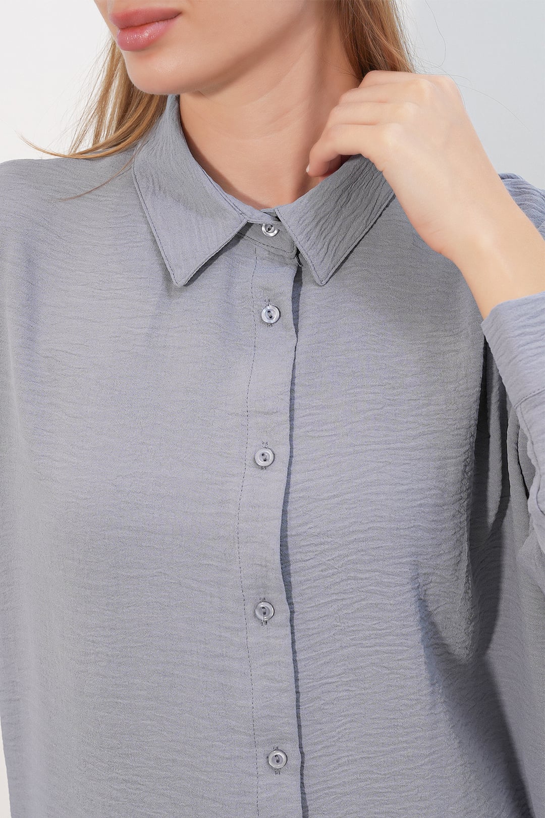 Women's Oversize Aerobin Shirt 20402 - Grey - Bigdart - by Peralane - photo 4