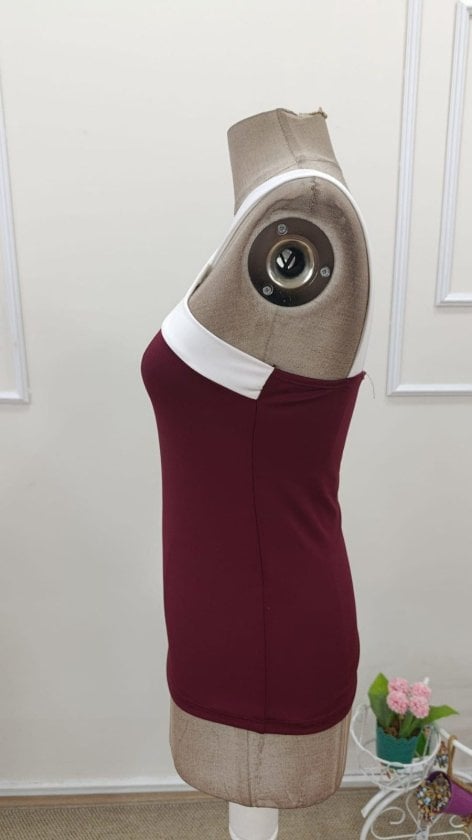 Women's Sleeveless Off-Shoulder Cross-Strap Knit Blouse - Janes - by Peralane - photo 7