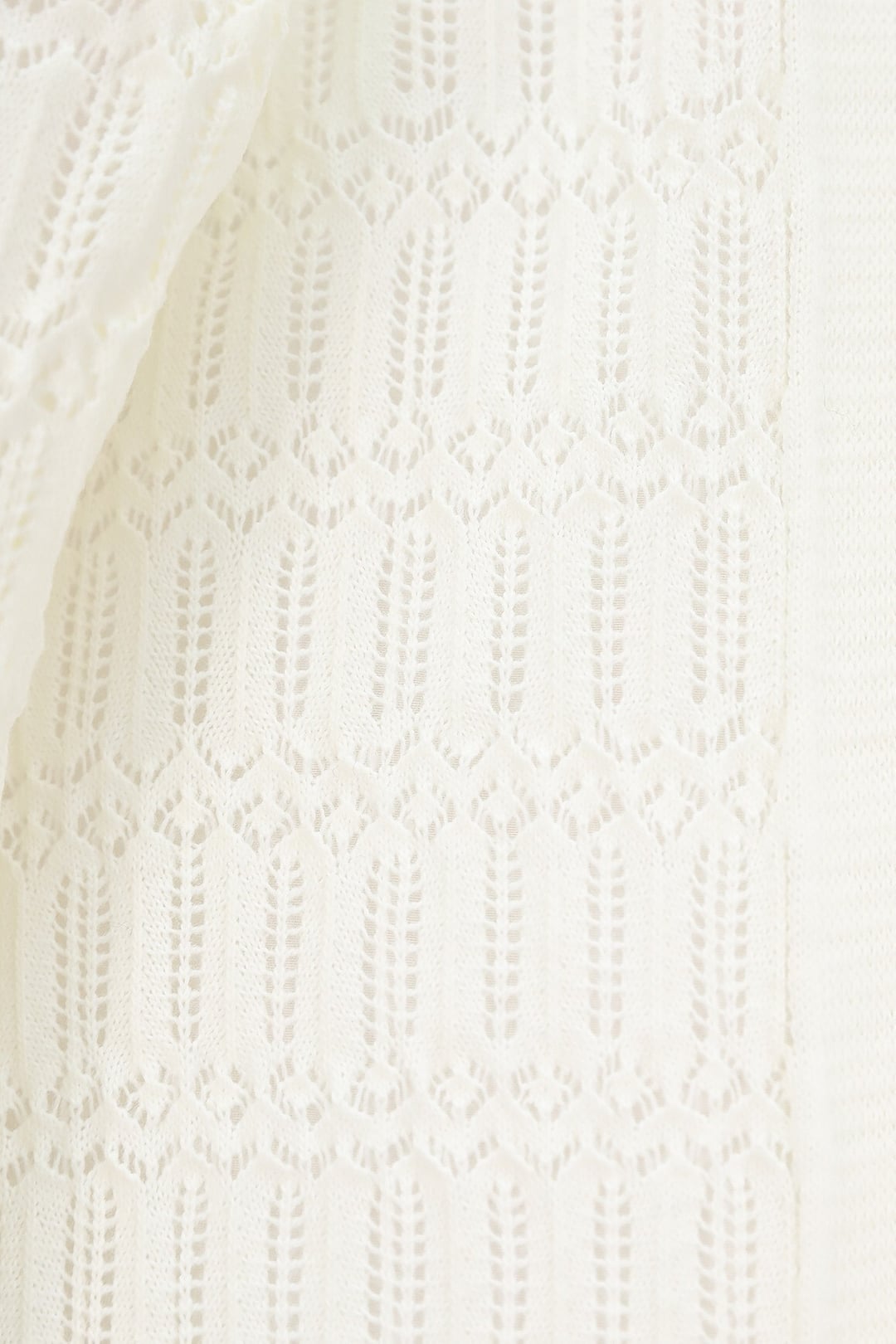 Cream Openwork Patterned Spring Cardigan - Podyumplus - by Peralane - photo 2
