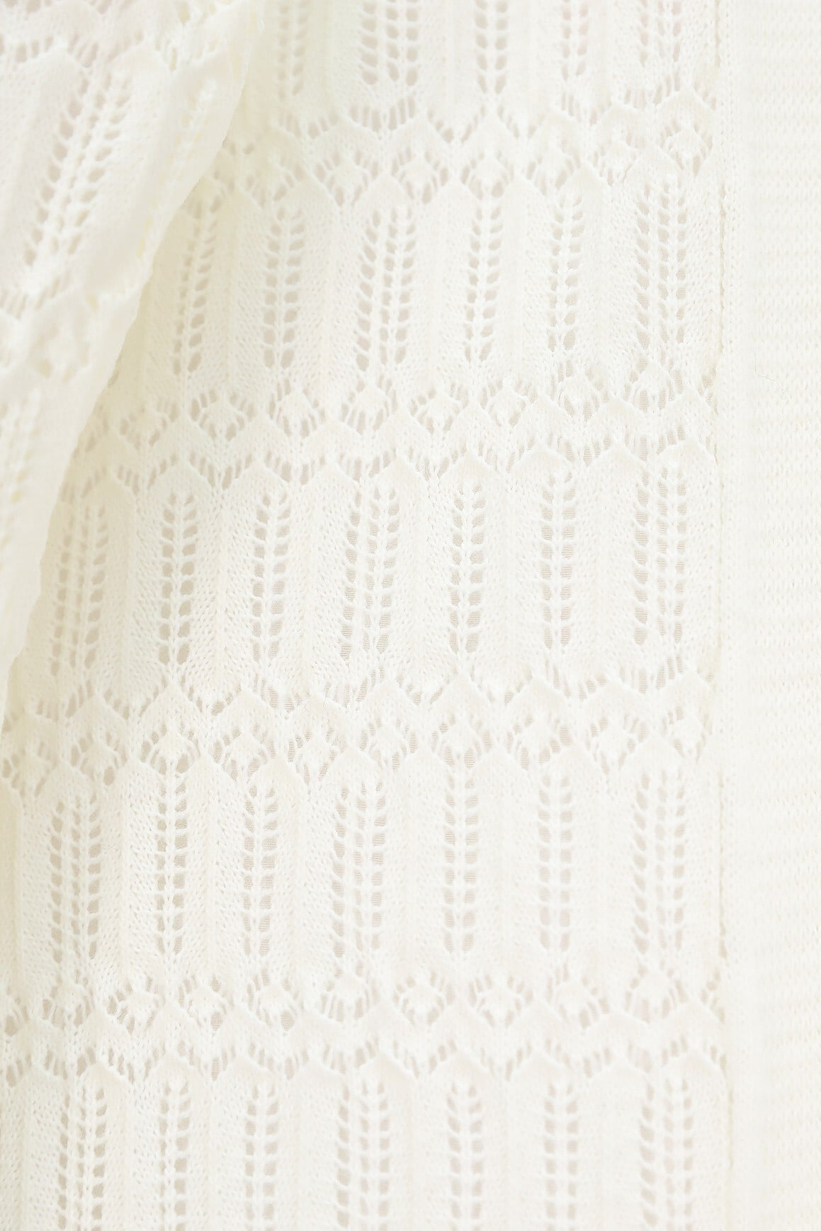 Cream Openwork Patterned Spring Cardigan - Podyumplus - by Peralane - photo 2