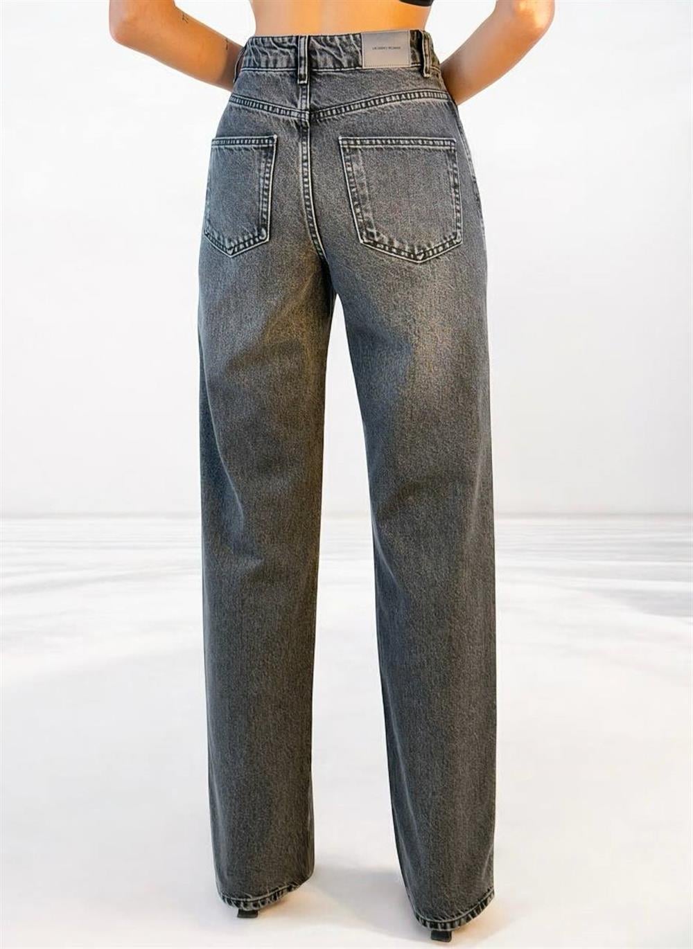 High Waist Regular Fit Onyx Black Jeans - Lacarino Jeans - by Peralane - photo 5