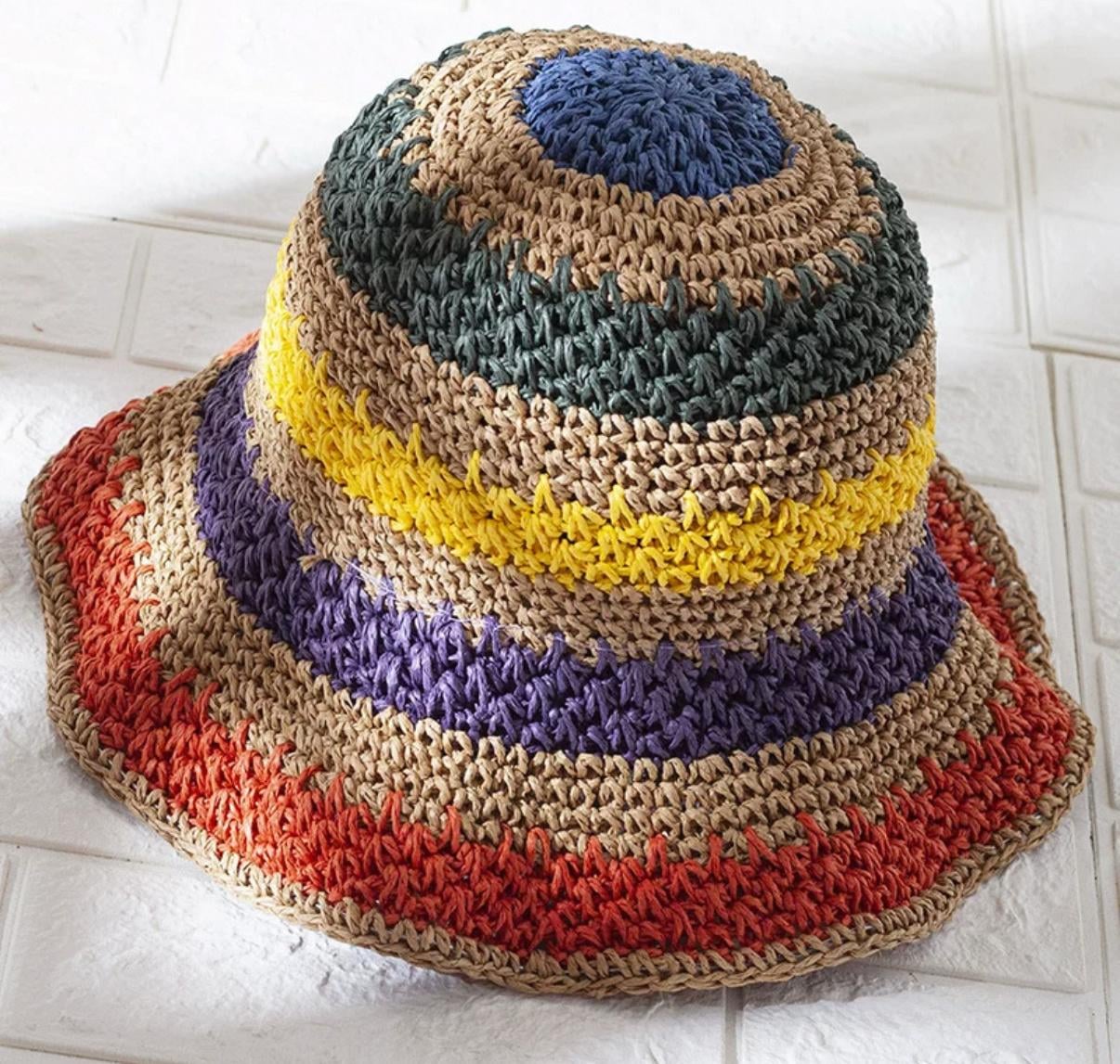 Mink Colored Braided Straw Hat - Nesvay - by Peralane - photo 4