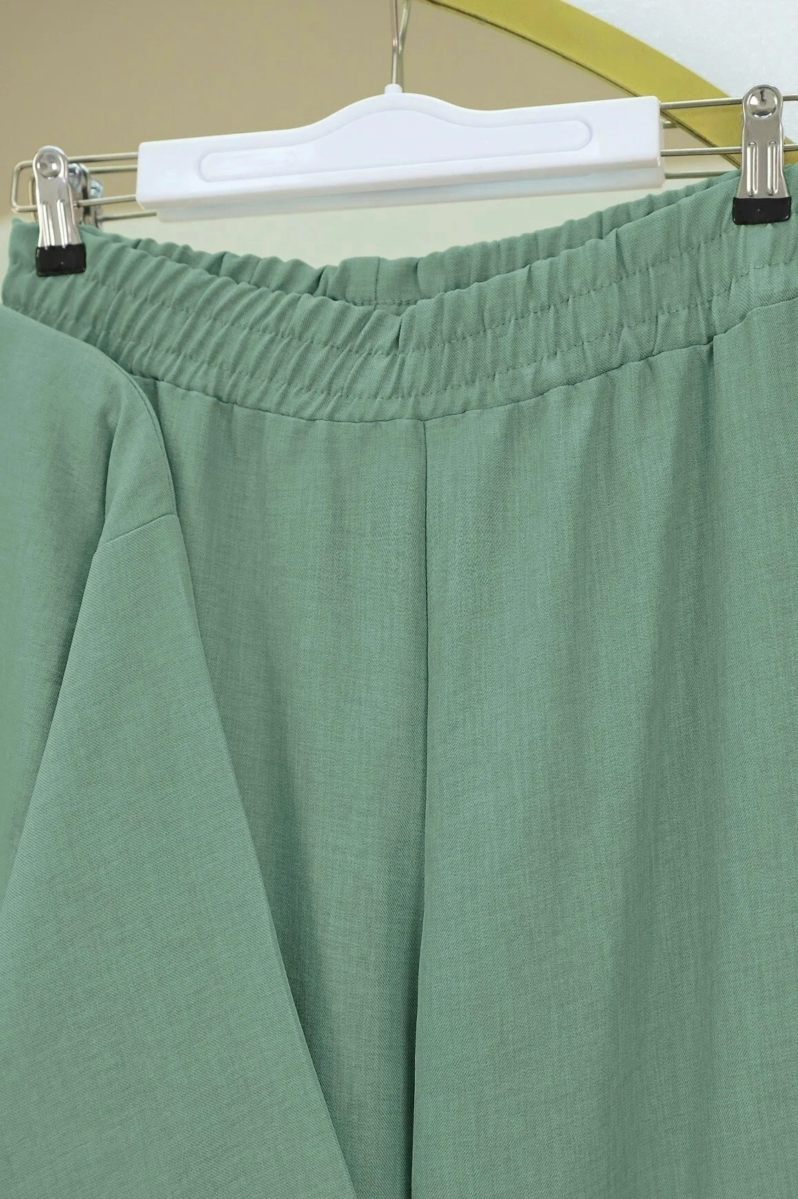 Tie-Front Wide-Leg Kimono Set with Trousers - Sage Green - Podyumplus - by Peralane - photo 6