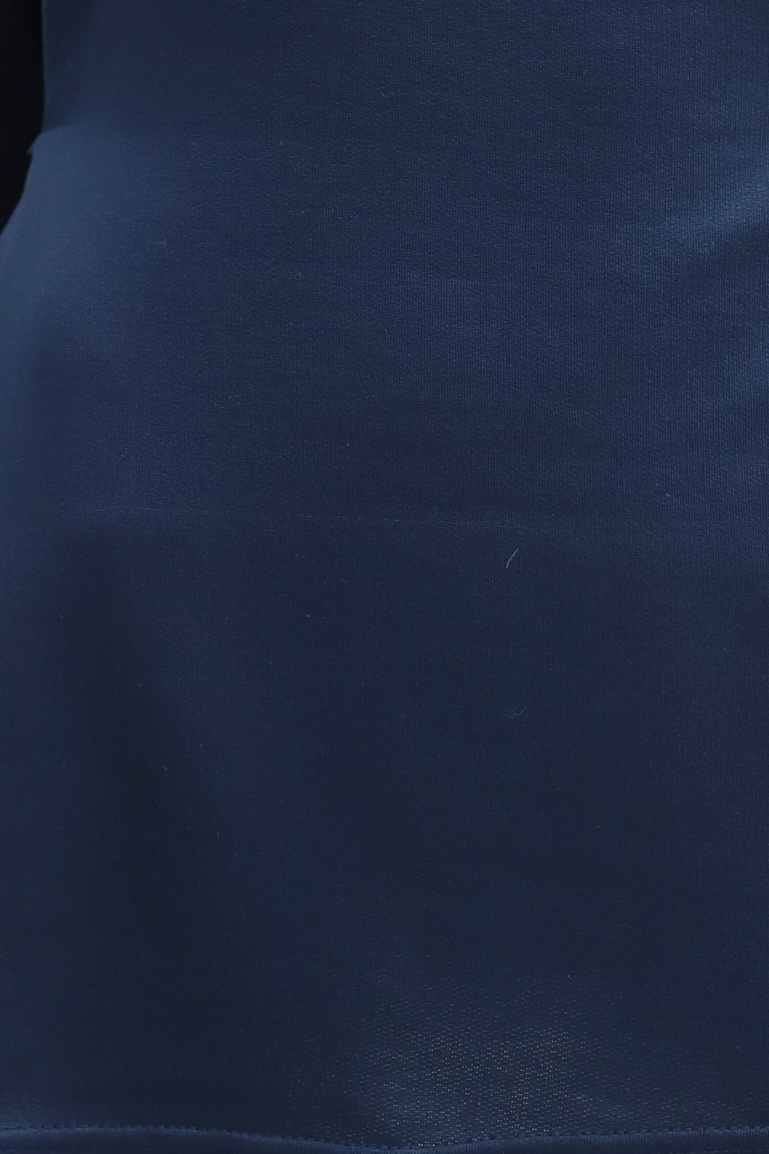 Navy Blue Tie-Waist Sweatshirt with Ribbed Cuffs - Podyumplus - by Peralane - photo 5