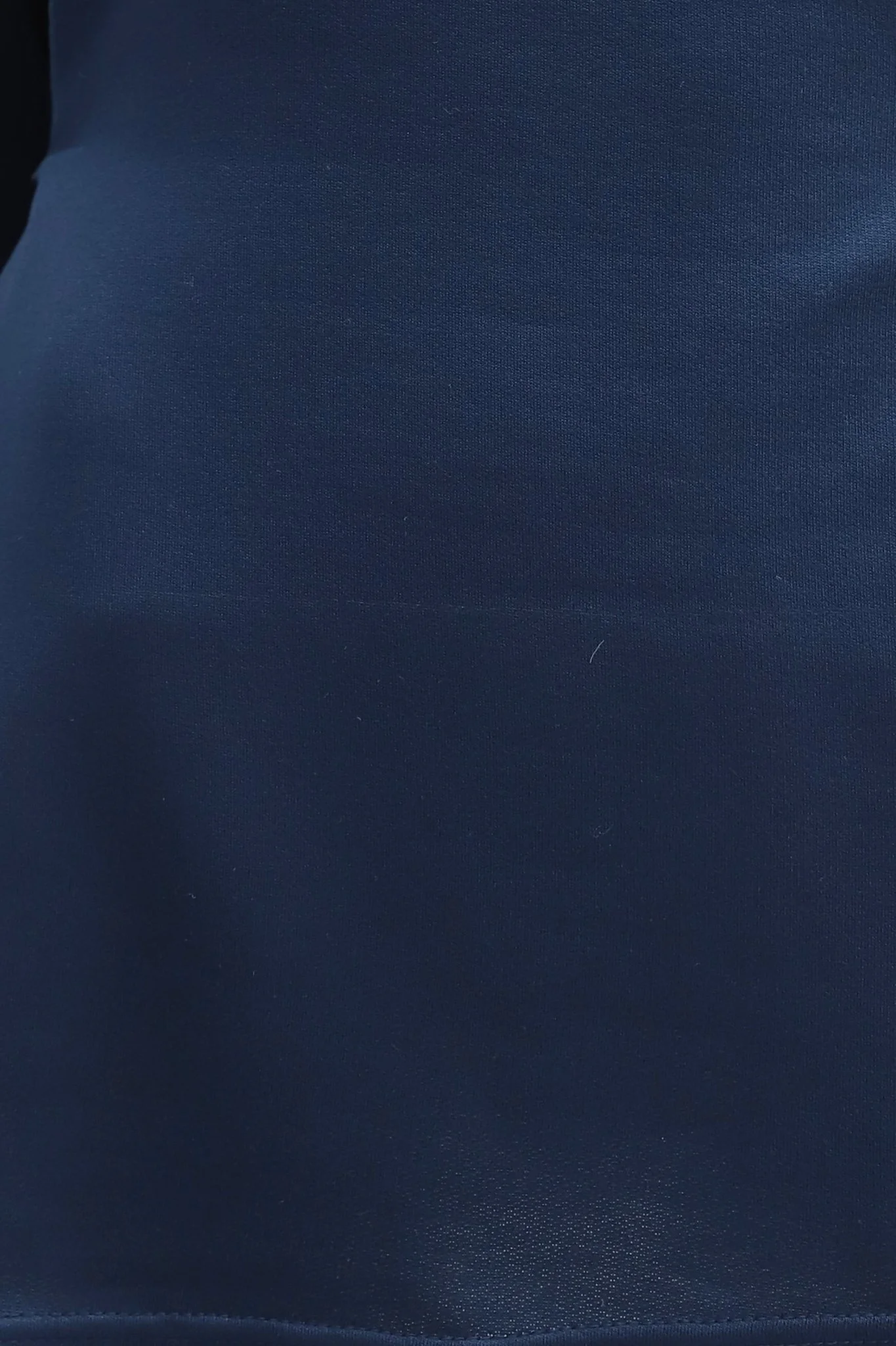 Navy Blue Tie-Waist Sweatshirt with Ribbed Cuffs - Podyumplus - by Peralane - photo 5