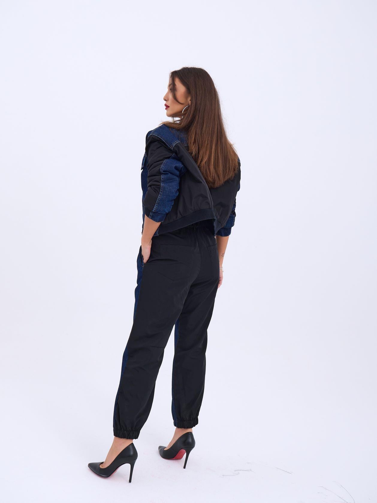 6627 Denim Trouser - Blue - Fame - by Peralane - photo 5