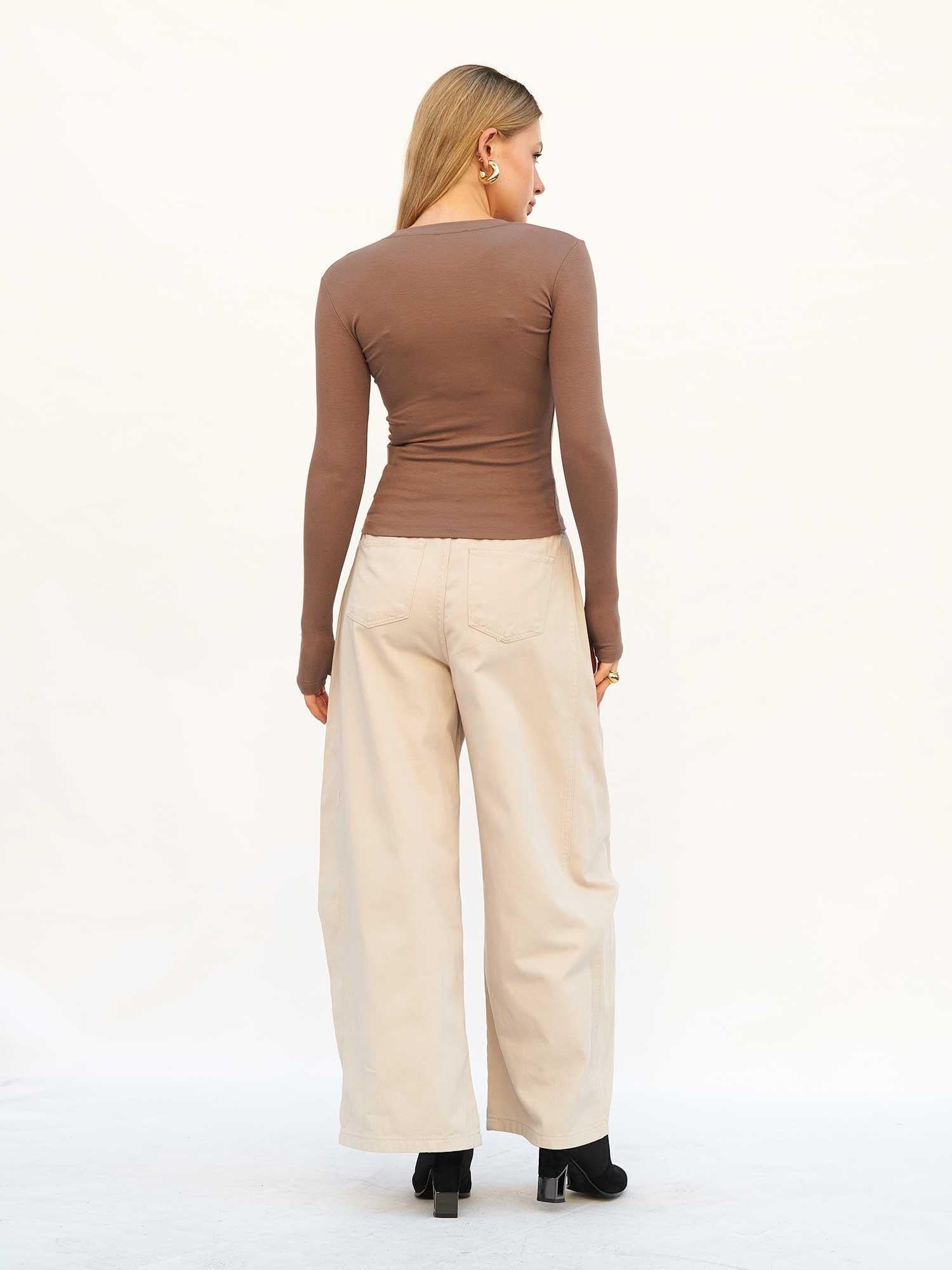 Curve Wide Gabardine Trousers 045 - Lefon - by Peralane - photo 3
