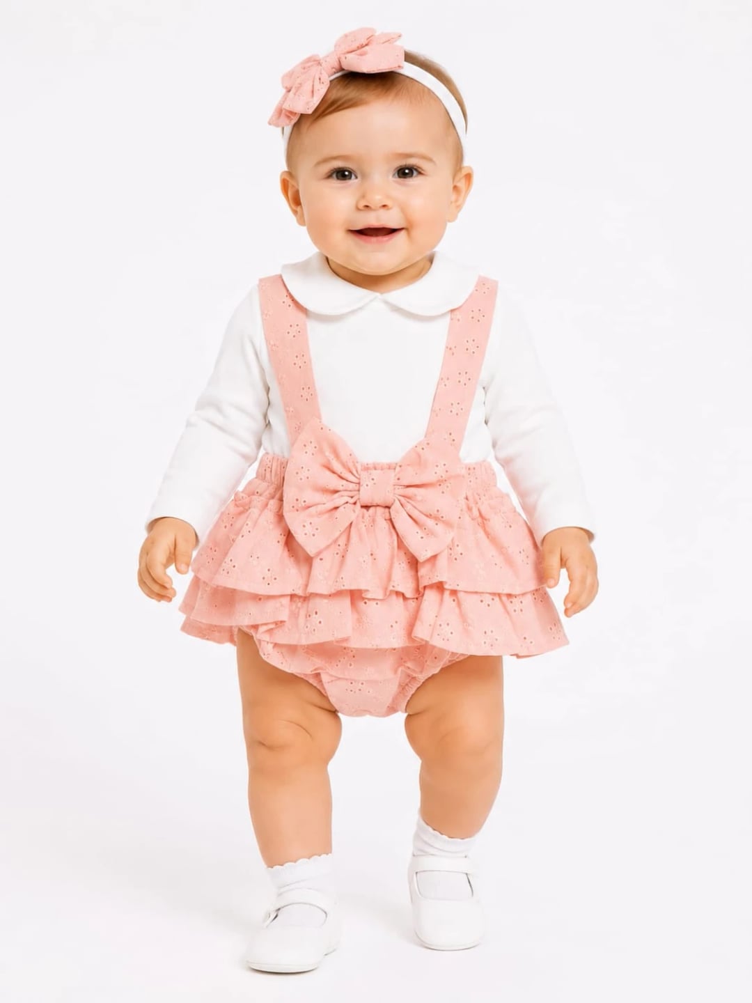 Broderie Romper Set for Baby Girls - Serkon Baby - by Peralane