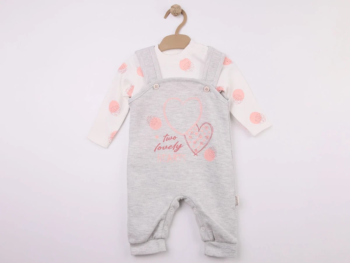 Heart Print Baby Girl Romper Set – Pack of 4 - Feely Kids - by Peralane
