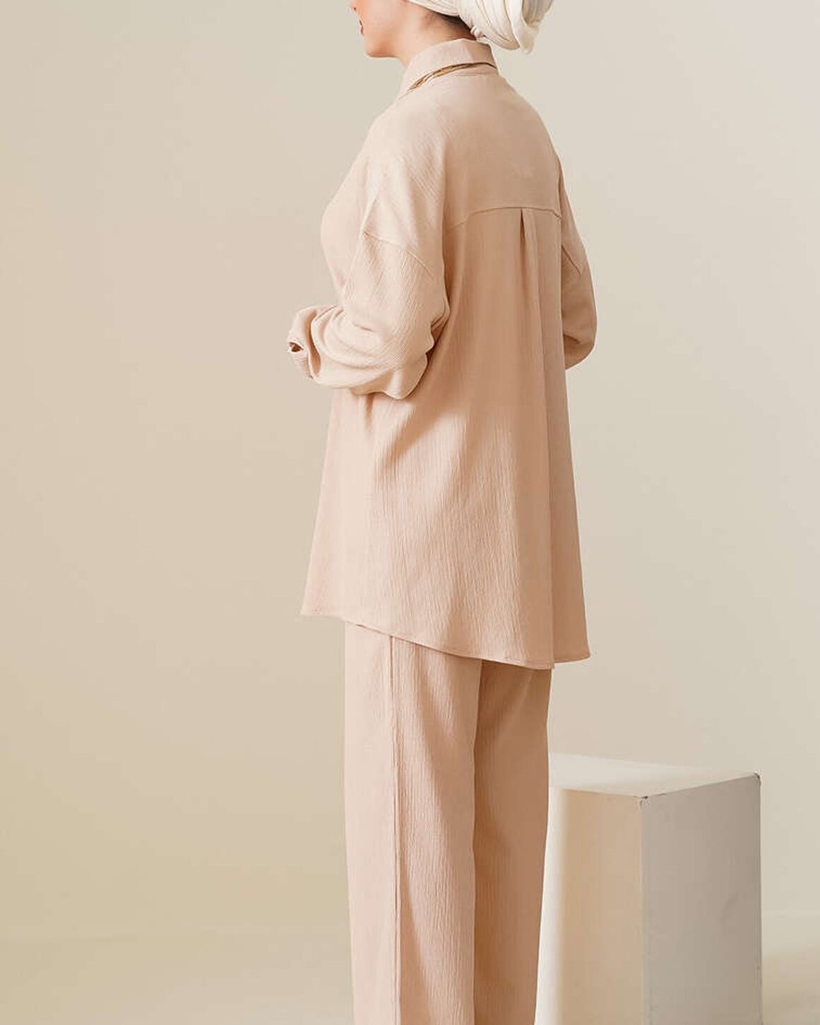 Knitted Modest Co-ord Set - Biscuit - Bigdart - by Peralane - photo 6