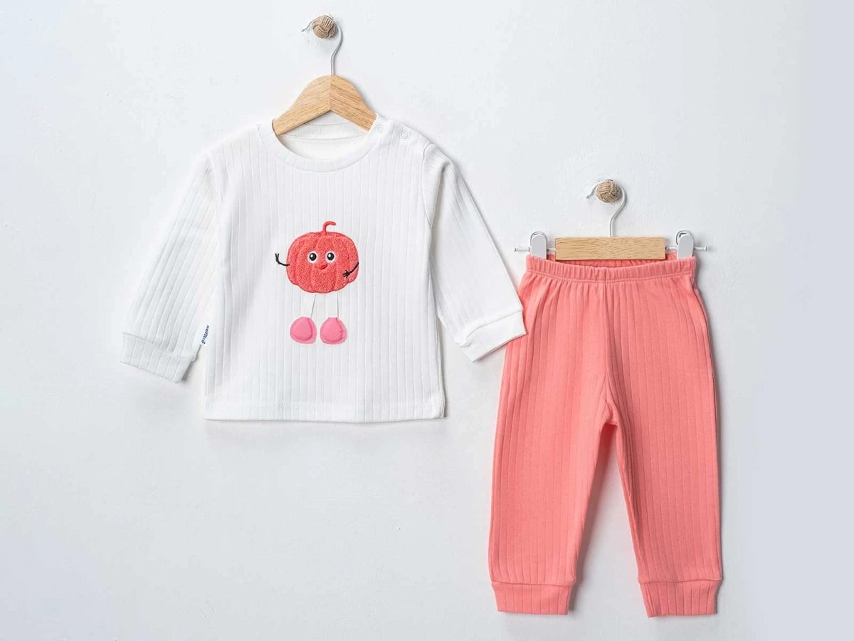 Pumpkin Print 2-Piece Baby Set - Nafitto - by Peralane