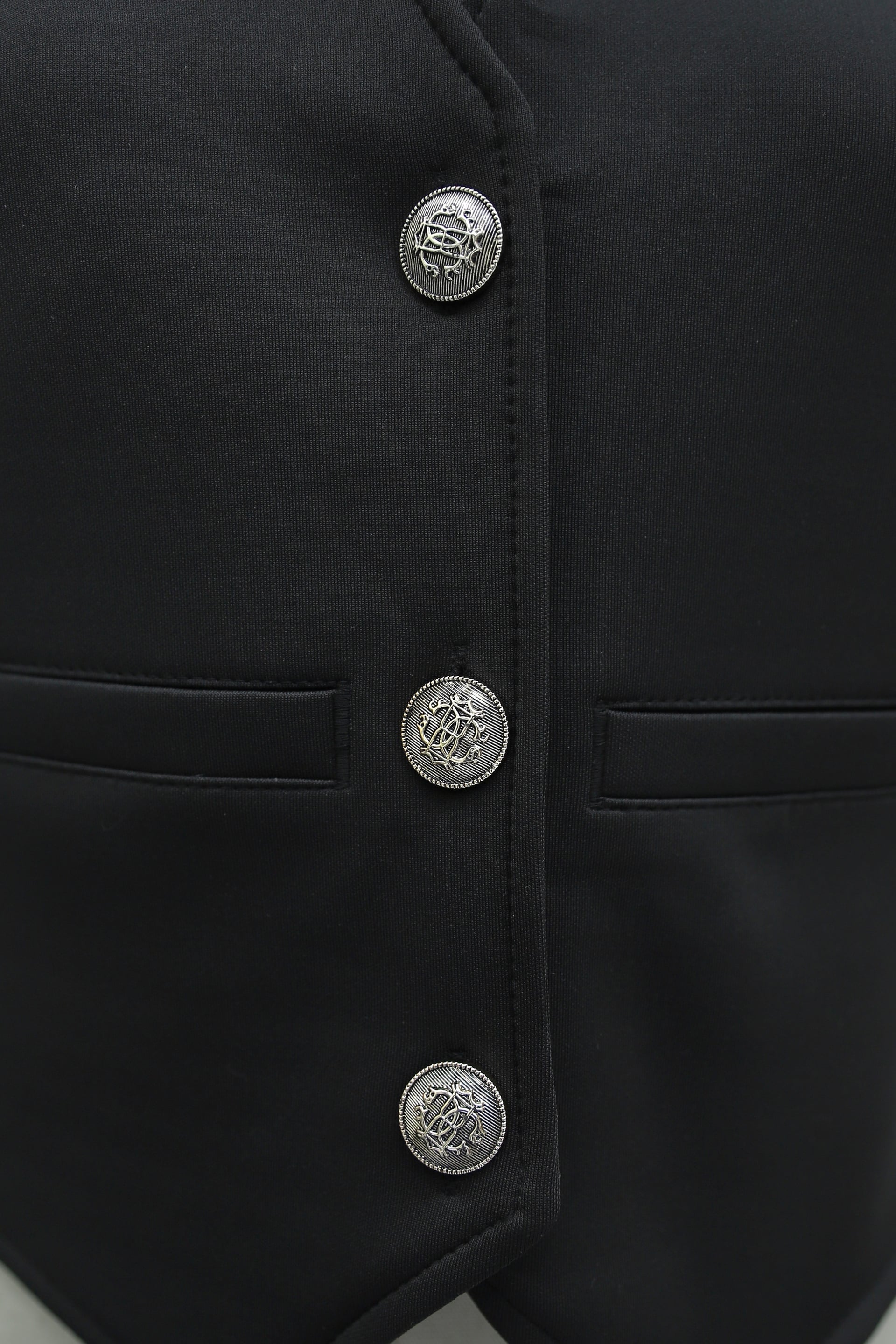 Pocket Detail Buttoned Scuba Vest - Black - Podyumplus - by Peralane - photo 6