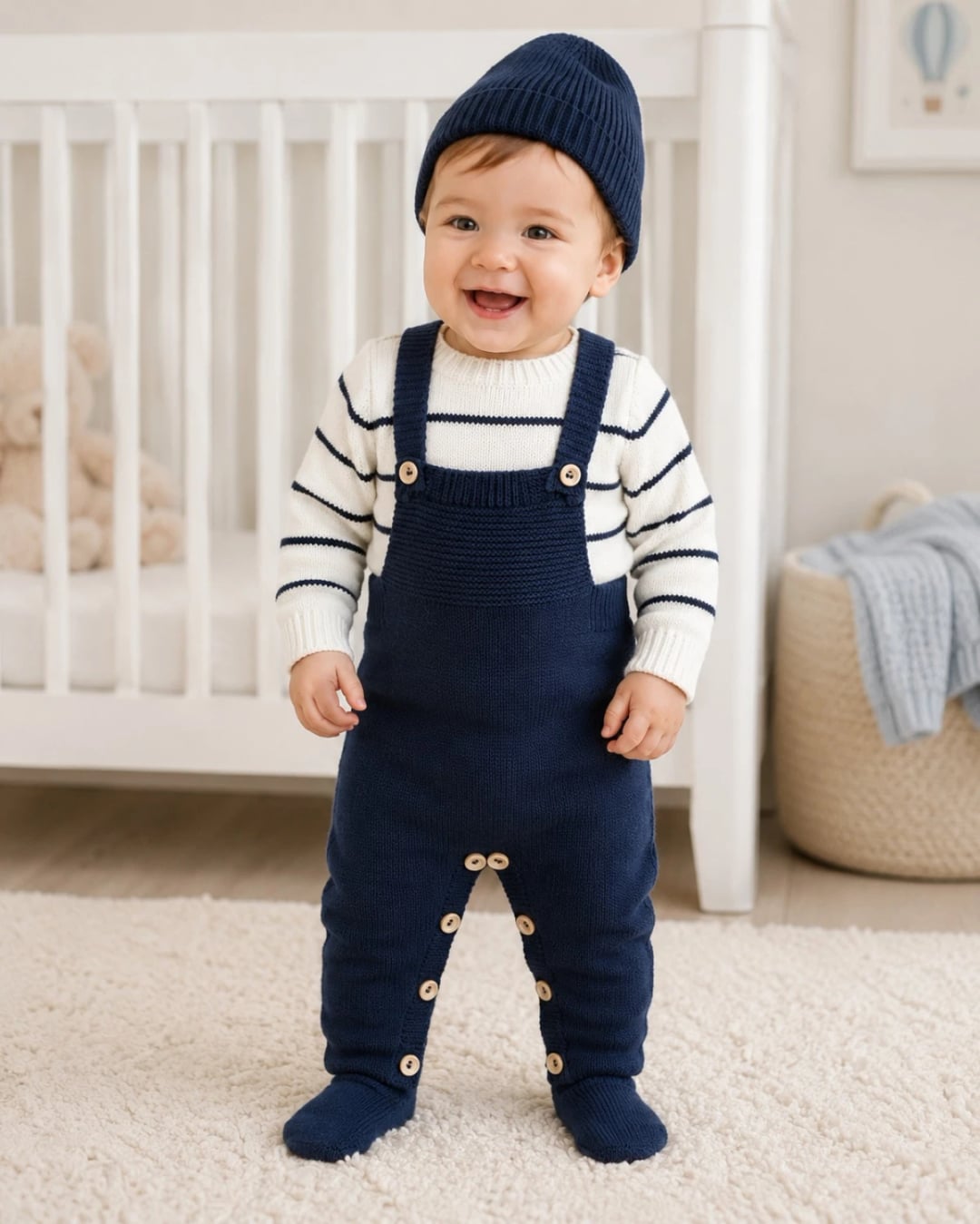 Knitted Baby Romper Set - 1143 - Has Bereket - by Peralane