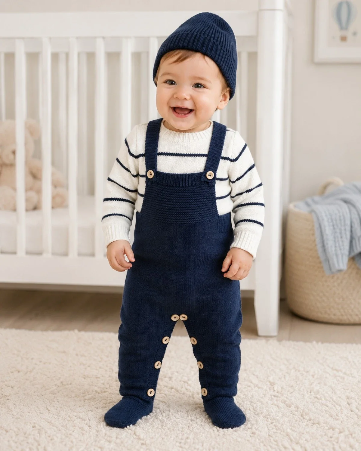 Knitted Baby Romper Set - 1143 - Has Bereket - by Peralane