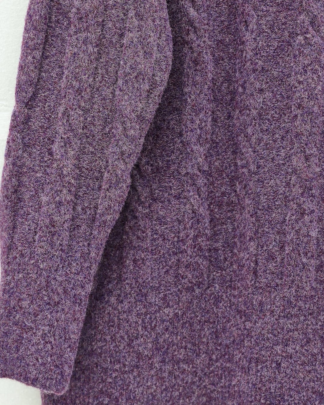 Purple Cable Knit Tunic Sweater with Collar - Podyumplus - by Peralane - photo 6